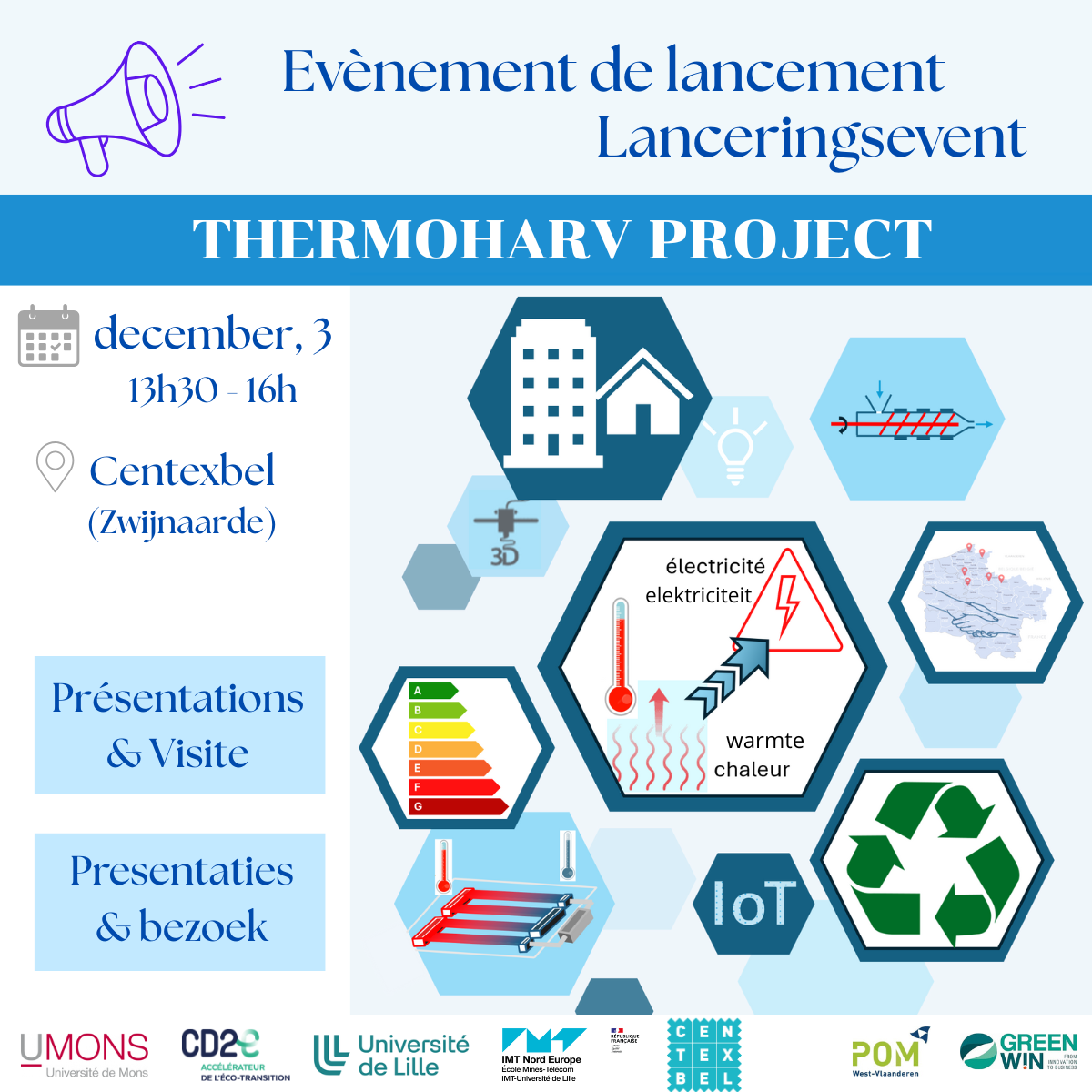 Affiche de l'évènement de lancement